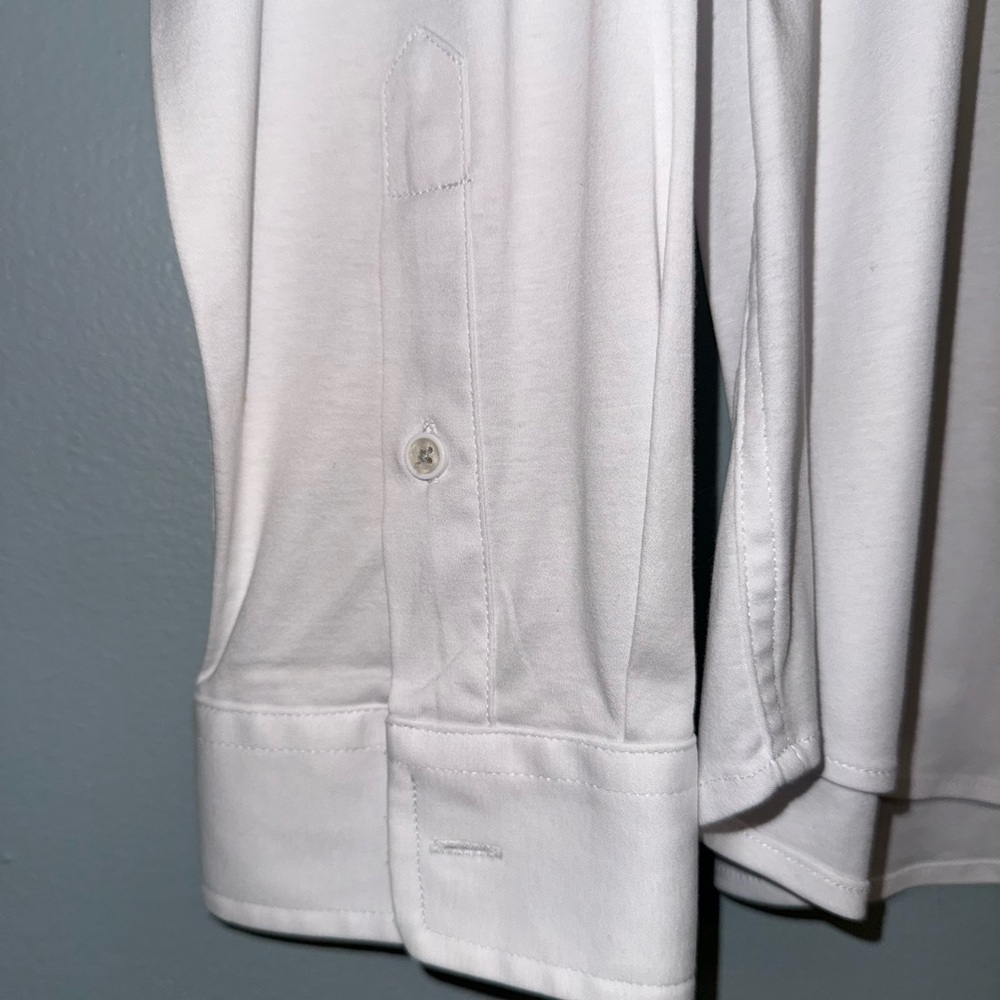 Men’s Butter Cloth White Button Down Long Sleeve Cotton Shirt XL - Picture 4 of 7